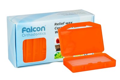 Wosk ortodontyczny 10 szt. Falcon - pomarańcza