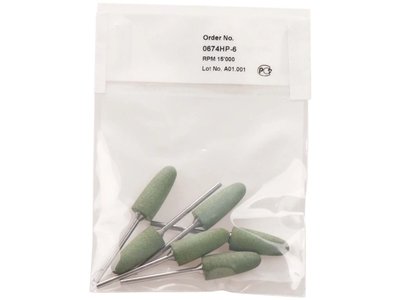 Omnipol H TECHNIK - leštící nástroje, zelený plamínek, 6ks