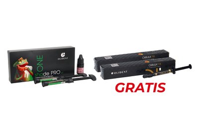 ONE Shade PRO KIT + OliBulk Fill 2 g x 2 szt. - Universal Olident GRATIS