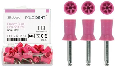 POLODENT Prophy kalíšky jemné růžové