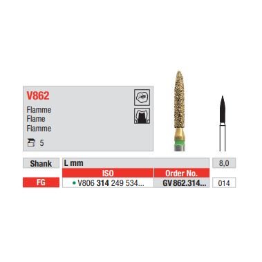 Diamant FG Diacut MLT GV862.014 (5ks/bal)