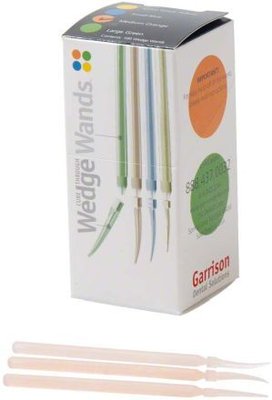 WedgeWands Clear - klínky, 100ks střední oranžové