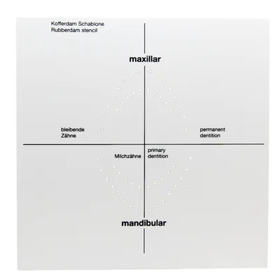 Szablon do koferdamu Template 6 x 6 Endostar