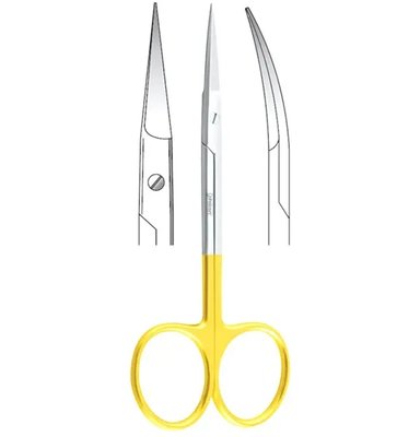 Falcon-Cut nůžky Iris zakřivené 115mm