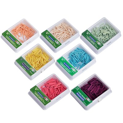 Wood Wedges TOR VM dřevěné klínky - Bílé – tenké krátké