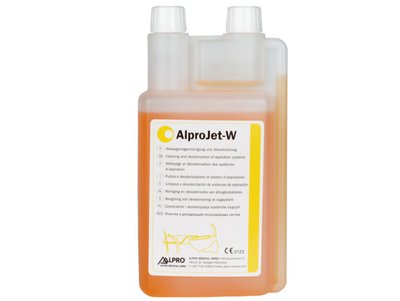 Alpro AlproJet-W 1L vysoce účinný koncentrát dezinfekce pro týdenní údržbu odsávání soupravy,