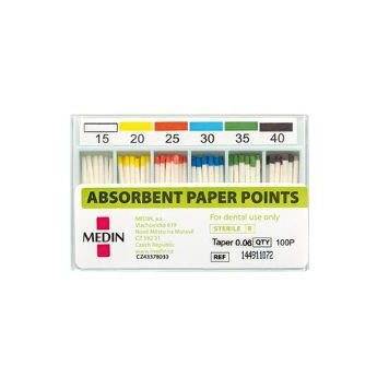 PAPÍROVÉ ČEPY absorbční kužel 0,06 ISO 015 kalibrované