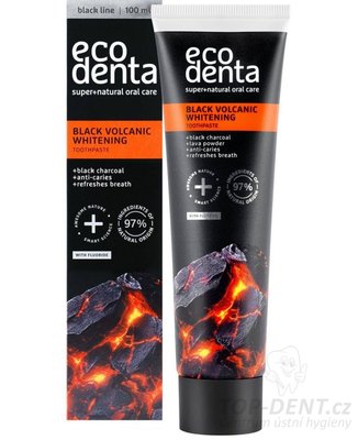 ECODENTA Black Volcanica Whitening bělící zubní pasta, 100ml