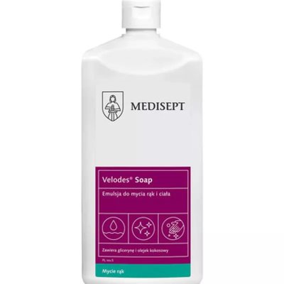 Velodes Soap 500ml. Mydło do mycia rąk Medisept