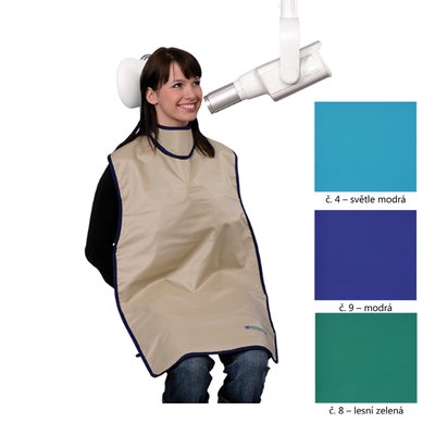 RTG Zástěra pro intraorální rentgen RADPROM - Červená