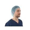 Čepice z netkané textilie, BARET, 100 ks, modrá - Velikost: XXL (61 cm)