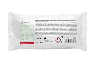 Chusteczki bezalkoholowe Velox Wipes NA wkład 100 szt. Medisept