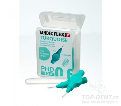 Tandex Flexi mezizubní kartáčky 0,6mm (tyrkysové), 6ks