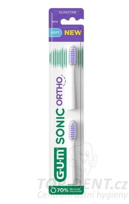 GUM Sonic náhradní hlavice ORTHO, 2ks