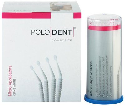 POLODENT mikroaplikátory extra jemné bílé 400ks