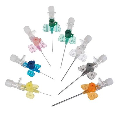 Vasofix Safety Pur, I.V. kanyla s portem a křidélky - 24G 0,7 x 19 mm, žlutá