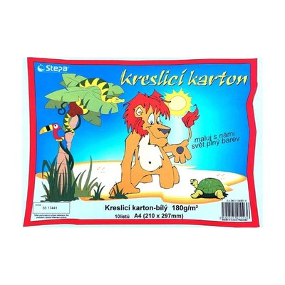 Karton kreslicí A4 - bílý, 180g/m2 (bal.10listů)
