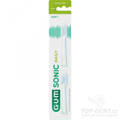 GUM Sonic náhradní hlavice SOFT (bílé), 2ks