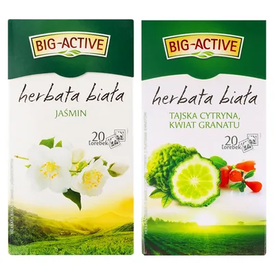Big-Active - Herbata biała - tajska cytryna i kwiat granatu