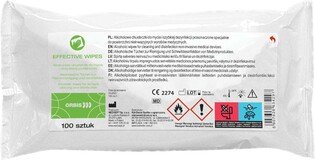Orbis Effective Wipes (100 sztuk) - alkoholowe chusteczki do dezynfekcji