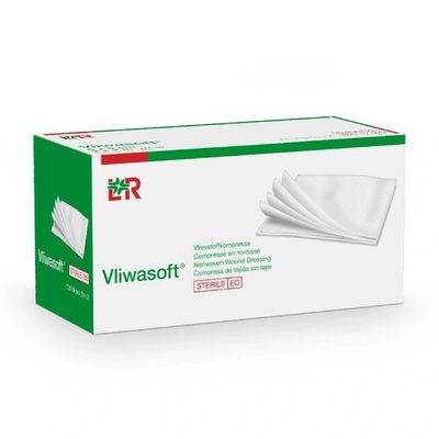 Kompresy netkaná textilie Vliwasoft, nesterilní, 4vrstvy, 100 ks - 10 x 20 cm