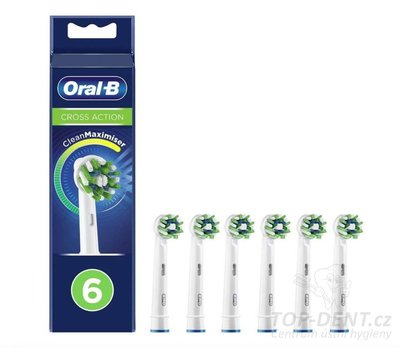 Oral-B Cross Action CleanMaximiser náhradní kartáčky, 6ks