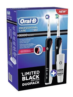 Braun Oral B Professional Care 3000 D20 BLACK zubní kartáček 1+1 tělo