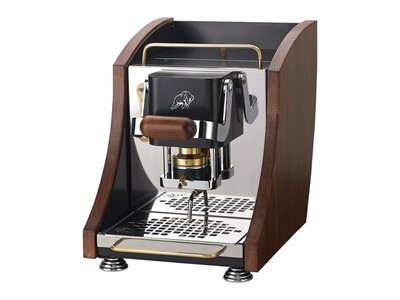 Kávovar Mini AGENTA MAT BLACK tmavé dřevo