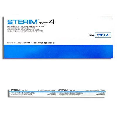 Test chemiczny Sterim IV kl.do sterylizacji parowej 2x250