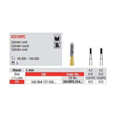Vrtáček tvrdokovový H31RPC.010 (5ks/bal)