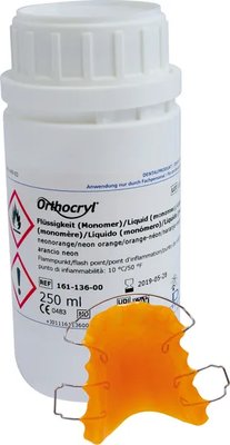 Orthocryl - tekutina neon oranžová (250 ml)