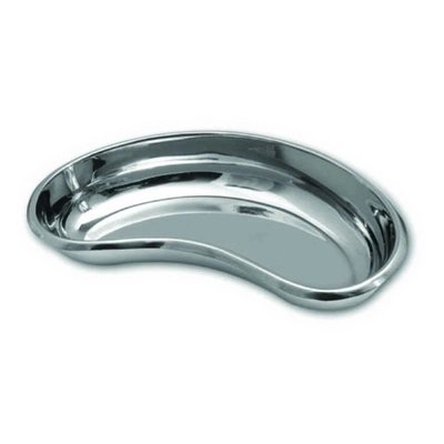 Miska emitní nerezová, mělká