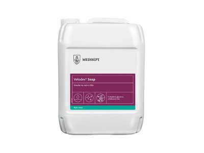 Velodes Soap - emulze pro mytí rukou a těla, 5l