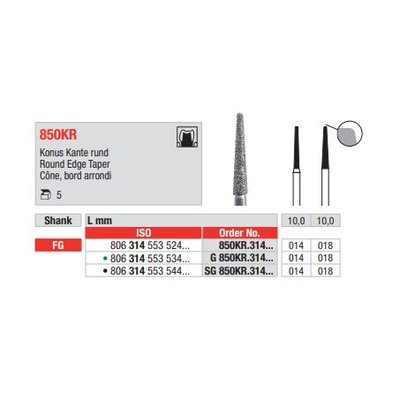 Diamant FG 850KR.014G (5ks/bal)