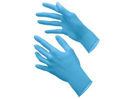 TOP TOUCH PLUS - Packung 100 Stück puderfrei, ice blue, L