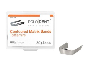 POLODENT Konturované matrice Tofflemire 6,3x0,03mm