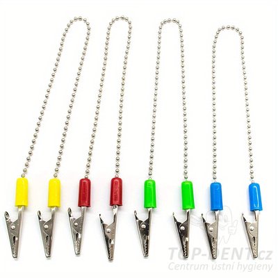 Řetízek na podbradníky / bryndáky (různé barvy), 1ks