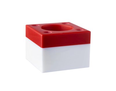 Stojánek na zubní a mezizubní kartáčky – červený