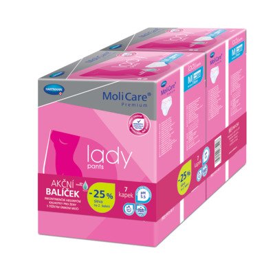 MoliCare Lady Pants 7 kapek M DUOPACK