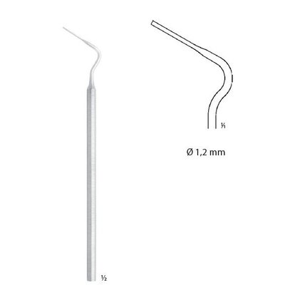 Cpátko jednostr.kořenové lomené; 1,2 mm; 16,0 cm