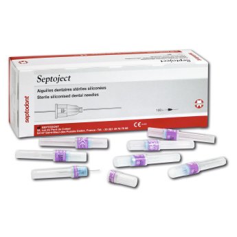 Septoject jehly karpulové 27G, 0,4 x 25 mm oranžové, krátké 100 ks