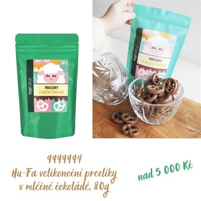 Hu-Fa velikonoční preclíky v mléčné čokoládě, 80g (5)
