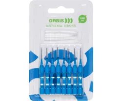 ORBIS mezizubní kartáček, 0,6 mm, barva modrá, 8 ks