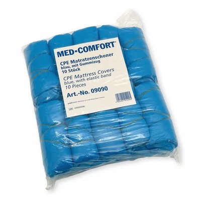 Návlek na postel 210 x 90 x 20 cm, PE, modrý, 10 ks v balení