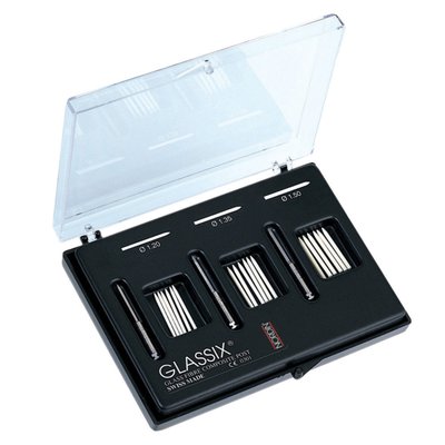 Glassix Kit - 3 x 6 ks (1.2 mm. 1.35 mm. 1.5 mm). 3 x předvrtáky.