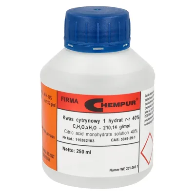 Kwas cytrynowy 40% 250 ml Chempur