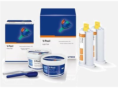 V-Posil zestaw Putty Fast 2x450ml + Light Fast 2x50ml + po 6 końcówek mieszających i wewnątrzustnych