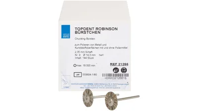 Polierbürsten Robinson - Packung 12 Stück HP, Nr. 11 hart, 17 mm