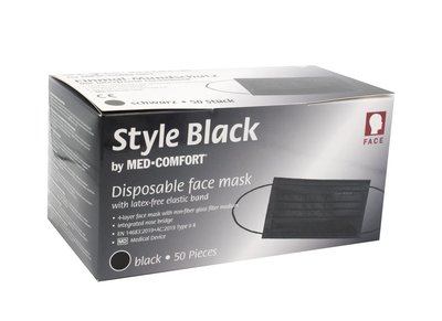 Ampri Med-Comfort ústenky s gumičkou - ČERNÉ 50 ks