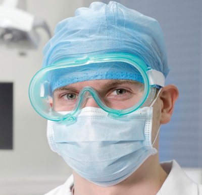 Ochranné brýle zelené